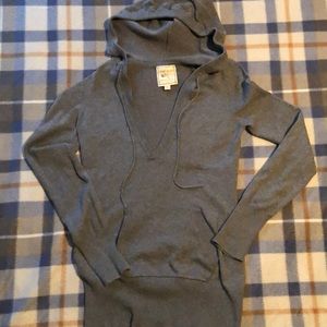 Pink Rose L Heather Gray Sweater